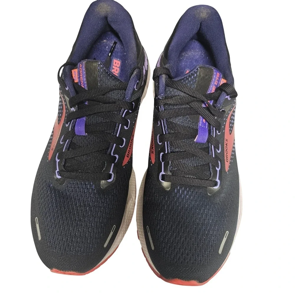 Brooks Adrenaline‎ GTS 22 Women's Running Shoes Black Purple Red Sz 10